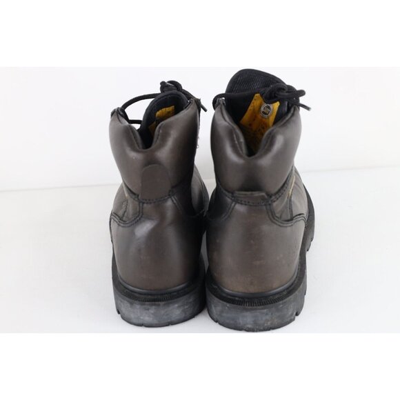 Vtg 90s Cat Caterpillar Men 8M Distressed Goretex Leather Waterproof Work Boots